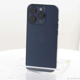 【中古】Apple(アップル) iPhone15 Pro 128GB ブルーチタニウム MTUA3J／A SIMフリー 〔ネットワーク利用制限▲〕 【258-ud】