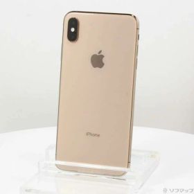 【中古】Apple(アップル) iPhoneXS Max 64GB ゴールド MT6T2J／A 国 【198-ud】