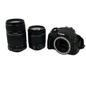 Canon EOS Kiss X7 カメラ ボディ EF-S 18-55mm F3.5-5.6 IS STM / EF-S 55-250mm 1:4-5.6 IS II レンズキット 中古 訳有 Y10637890