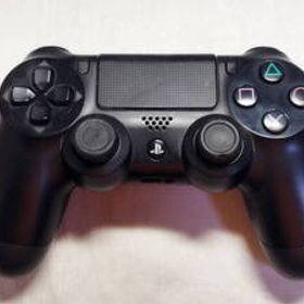 ジャンク品 PS4ハード ワイヤレスコントローラDUALSHOCK4 ジェット・ブラック (CUH-ZCT2J) 不動品