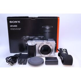 ソニー(SONY)の【3,696回】SONY α6400 ボディ シルバー ILCE-6400(ミラーレス一眼)