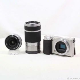 【中古】SONY(ソニー) α6000 ダブルズームレンズキット シルバー ILCE-6000Y 【348-ud】