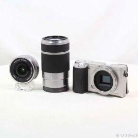 【中古】SONY(ソニー) α6000 ダブルズームレンズキット シルバー ILCE-6000Y 【348-ud】