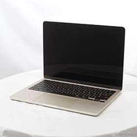 MacBook Air 13.6-inch Late-2024 MC8P4J／A Apple M3 8コアCPU_10コアGPU 24GB スターライト Sequoia〕