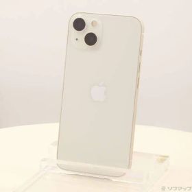 〔中古品〕 iPhone13 128GB スターライト MLND3J／A SIMフリー 〔ネットワーク利用制限▲〕【258】