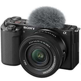 SONY ソニー デジタル一眼カメラ α VLOGCAM ZV-E10 パワーズームレンズキット ブラック(ZV-E10K/B) 取り寄せ商品
