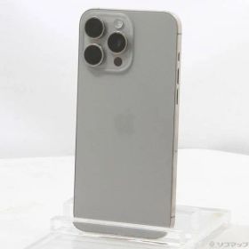 〔中古品〕 iPhone15 Pro Max 512GB ナチュラルチタニウム MU6W3J／A SIMフリー【297】