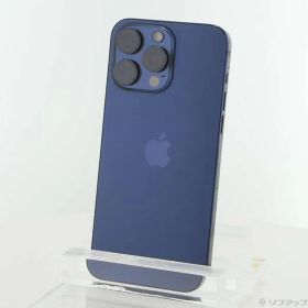 〔中古品〕 iPhone15 Pro Max 512GB ブルーチタニウム MU6X3J／A SIMフリー【258】