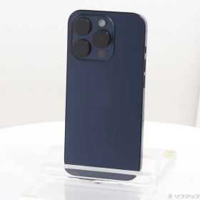 〔中古品〕 iPhone15 Pro 128GB ブルーチタニウム MTUA3J／A SIMフリー 〔ネットワーク利用制限▲〕【258】