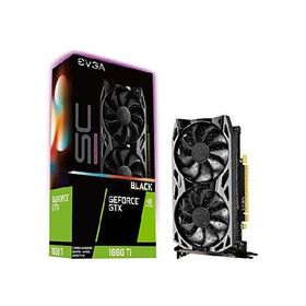 EVGA GeForce GTX 1660 Ti SC ウルトラブラック ゲーミング 6GB GDDR6 デュアルファン メタルバックプレート 06G-P4-1665-KR