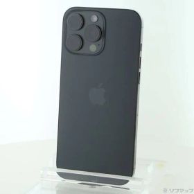 〔中古品〕 iPhone16 Pro Max 256GB ブラックチタニウム MYWG3J／A SIMフリー【349】