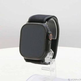 〔中古〕Apple(アップル) Apple Watch Ultra 2 GPS + Cellular 49mm ブラックチタニウムケース ブラックトレイルループ〔262-ud〕