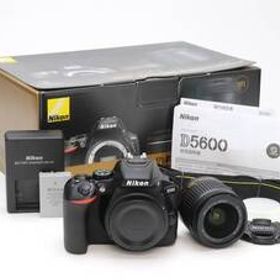 AA- (極上品) Nikon ニコン D5600 AF-P DX NIKKOR 18-55mm F3.5-5.6G VR レンズキット シャッター数 5,990枚 初期不良返品対応 111-58
