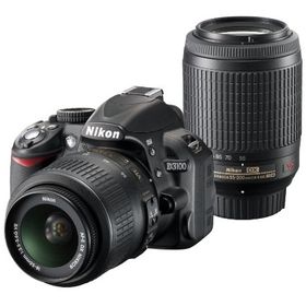 Nikon デジタル一眼レフカメラ D3100 200mmダブルズームキットD3100WZ200(中古品)