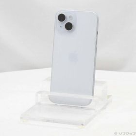 〔中古〕Apple(アップル) iPhone15 256GB ブルー MTMR3J／A SIMフリー 〔ネットワーク利用制限▲〕〔258-ud〕