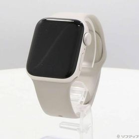 〔中古〕Apple(アップル) Apple Watch SE 第2世代 GPS 40mm スターライトアルミニウムケース スターライトスポーツバンド〔348-ud〕