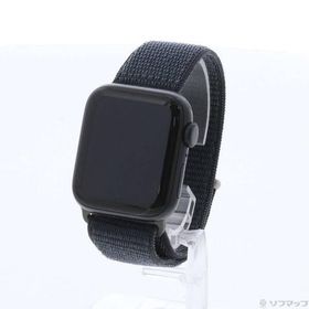 〔中古〕Apple(アップル) Apple Watch SE 第2世代 GPS 40mm ミッドナイトアルミニウムケース ミッドナイトスポーツループ〔344-ud〕