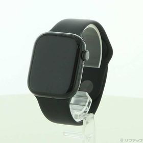 〔中古〕Apple(アップル) 〔展示品〕 Apple Watch Series 10 GPS 42mm ジェットブラックアルミニウムケース ブラックスポーツバンド〔377-ud〕