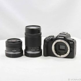 〔中古〕Canon(キヤノン) EOS R50 ダブルズームキット ブラック〔262-ud〕