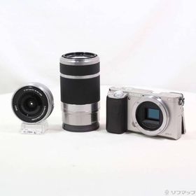 〔中古〕SONY(ソニー) α6000 ダブルズームレンズキット シルバー ILCE-6000Y〔348-ud〕