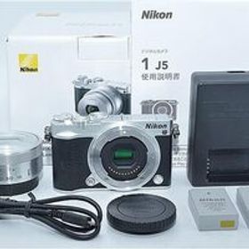 470★良品★Nikon ミラーレス一眼 Nikon1 J5 標準パワーズームレンズキット シルバー J5HPLKSL