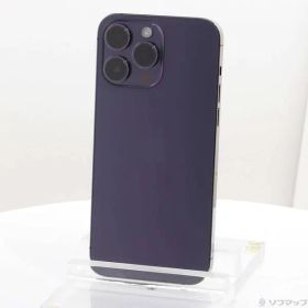 〔中古品〕 iPhone14 Pro Max 128GB ディープパープル MQ993J／A SIMフリー 〔ネットワーク利用制限▲〕【258】