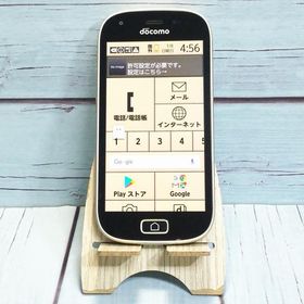 docomo F-03K ゴールド らくらくスマートフォン me 本体 白ロム SIMロック解除済み SIMフリー 402453