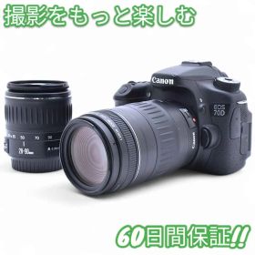 美品 Canon EOS 70D Wi-Fi搭載 ダブルレンズセット #9076