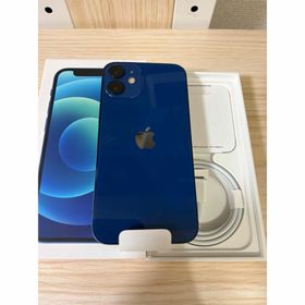 アイフォーン(iPhone)の【美品】Apple iPhone 12 mini 256GB ブルー 欠品無し(スマートフォン本体)