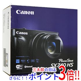 【１日と三太郎の日はポイント３倍！！】【中古】送料無料 Canon製 PowerShot SX740 HS ブラック 2030万画素 元箱あり