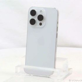【中古】Apple(アップル) iPhone15 Pro 128GB ホワイトチタニウム MTU83J／A SIMフリー 【262-ud】