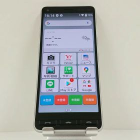 かんたんスマホ2 A001KC Y!mobile シルバー 送料無料 本体 c15586 【中古】