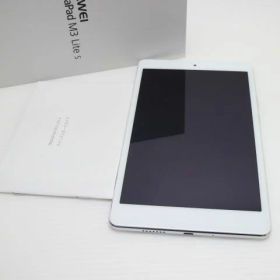【中古】 新品同様 701HW MediaPad M3 Lite s ホワイト タブレット 本体 白ロム 中古 土日祝発送OK