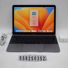 Apple MacBook 12in 2017 A1534 スペースグレイ Core m3 7Y32 1.2GHz/8GB/256GB(SSD)/12W/WQXGA(2304x1440) 【558250352】