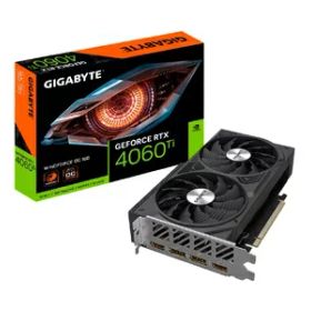 【中古】（新古品） GIGABYTE GeForce RTX 4060 Ti WINDFORCE OC 16Gグラフィックスカード、WINDFORCEファン2倍、16GB 128ビットGDDR6、GV-N406TWF2OC-16GD ビデオカード。