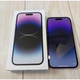 アップル(Apple)の【超美品】 iPhone 14 Pro ディープパープ 128GB 電池良好(スマートフォン本体)