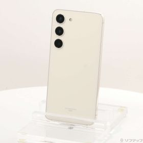 (中古)SAMSUNG Galaxy S23 256GB クリーム SCG19 au SIMフリー(352-ud)