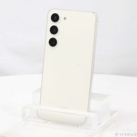 (中古)SAMSUNG Galaxy S23 256GB クリーム SCG19 au SIMフリー(276-ud)