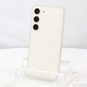 (中古)SAMSUNG Galaxy S23 256GB クリーム SCG19 au SIMフリー(344-ud)
