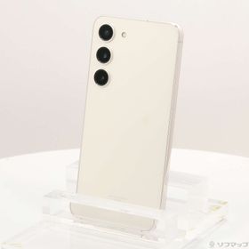 (中古)SAMSUNG Galaxy S23 256GB クリーム SCG19 au SIMフリー(258-ud)