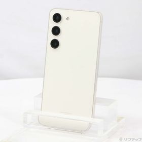 (中古)SAMSUNG Galaxy S23 256GB クリーム SCG19 au SIMフリー(258-ud)