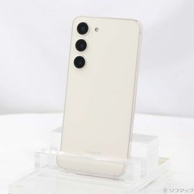 (中古)SAMSUNG Galaxy S23 256GB クリーム SCG19 au SIMフリー(269-ud)