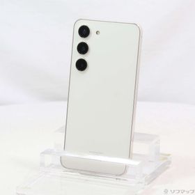 (中古)SAMSUNG Galaxy S23 256GB クリーム SCG19 au SIMフリー(344-ud)