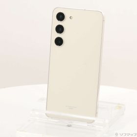 (中古)SAMSUNG Galaxy S23 256GB クリーム SCG19 au SIMフリー(258-ud)