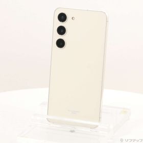 (中古)SAMSUNG Galaxy S23 256GB クリーム SCG19 au SIMフリー(251-ud)