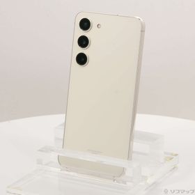 (中古)SAMSUNG Galaxy S23 256GB クリーム SCG19 au SIMフリー(276-ud)