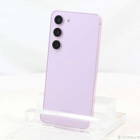 (中古)SAMSUNG Galaxy S23 256GB ラベンダー SC-51D docomo SIMフリー(377-ud)