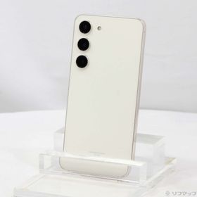 (中古)SAMSUNG Galaxy S23 256GB クリーム SCG19 au SIMフリー(344-ud)