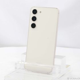 (中古)SAMSUNG Galaxy S23 256GB クリーム SCG19 au SIMフリー(297-ud)