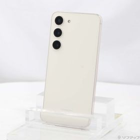 (中古)SAMSUNG Galaxy S23 256GB クリーム SCG19 au SIMフリー(297-ud)